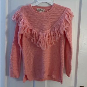 New, never worn girls M 10-12 sweater (pink/coral)
